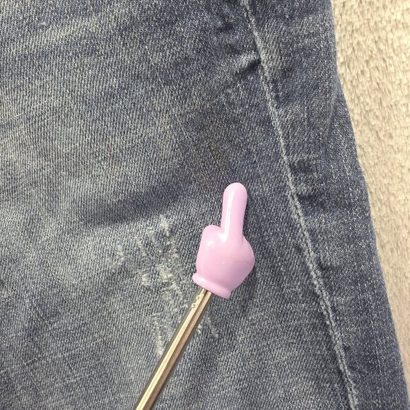 BKE Jeans Mens 30R Blue Carter Bootcut Demin Pants Faded Distressed STAIN - Picture 8 of 13